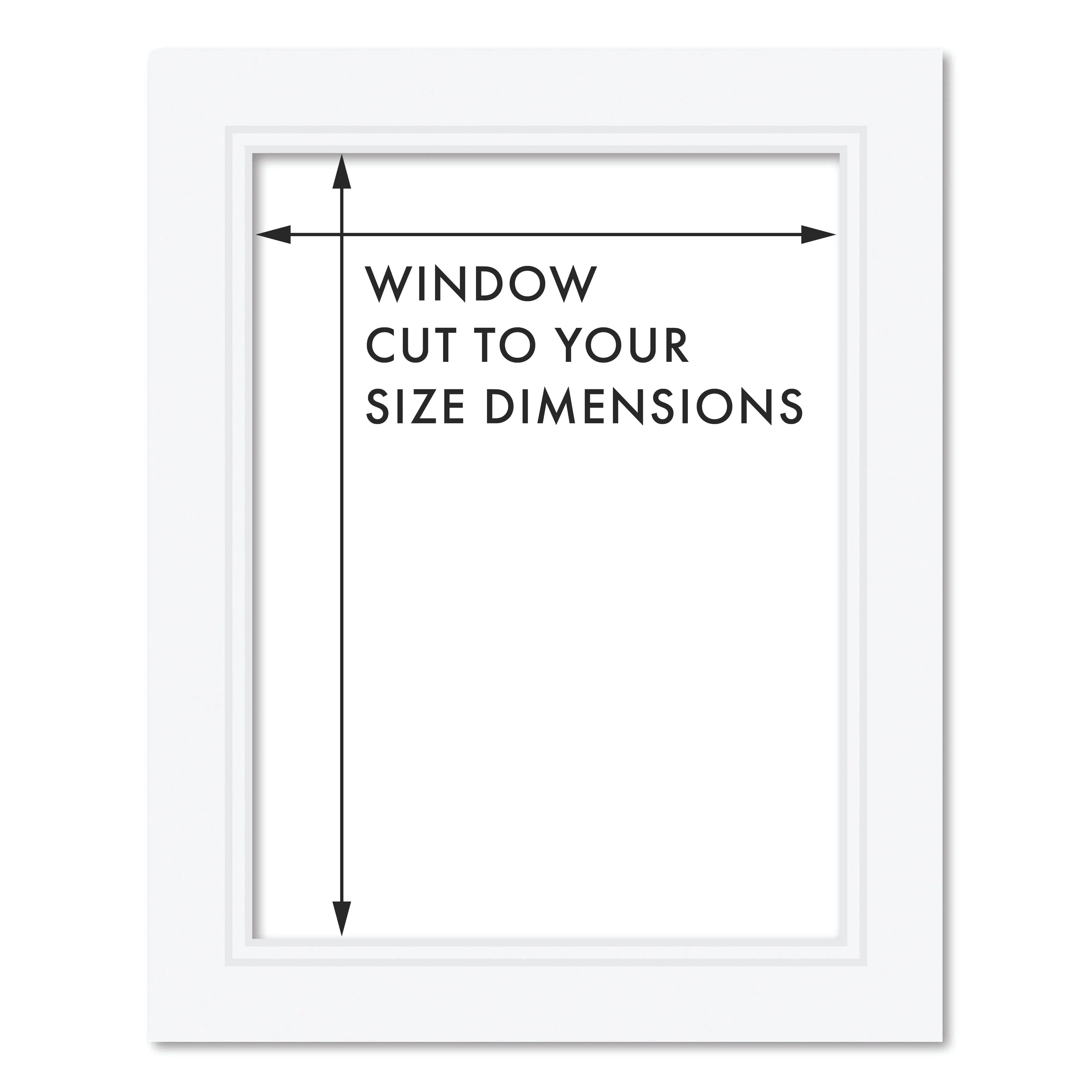 Custom Cut-to-Size Double Acid-Free Mat Board