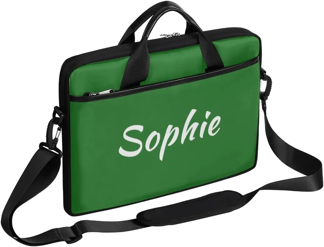 Custom Laptop Bag with Name Personalized Shoulder Bag Lightweight Computer Bag Messenger Bags with Handle