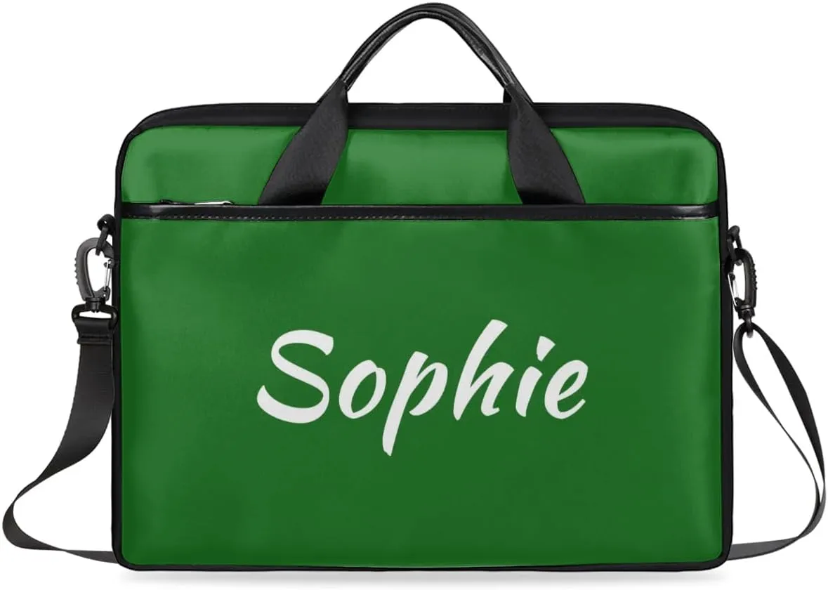 Custom Laptop Bag with Name Personalized Shoulder Bag Lightweight Computer Bag Messenger Bags with Handle