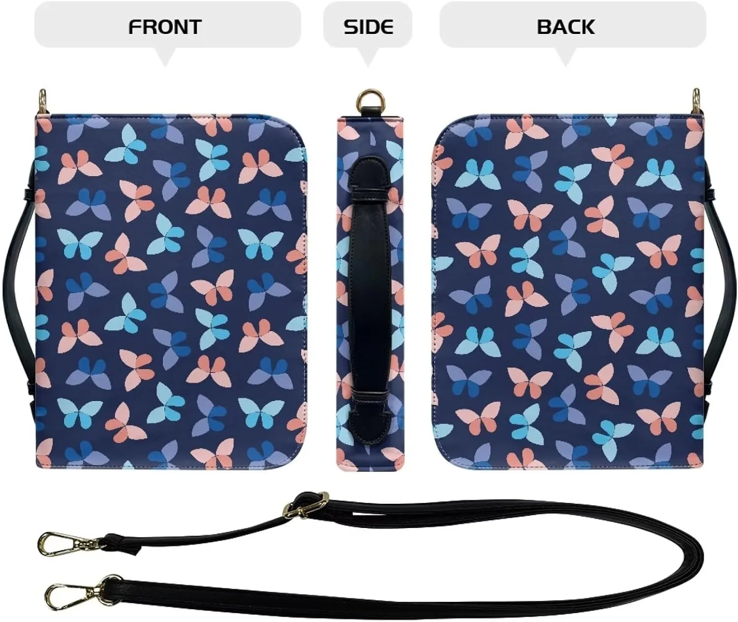 Cute Bible Cover Women Bible Shoulder Bag Bible Tote Handbag Bible Case for Bible Study,Outdoor,Daily