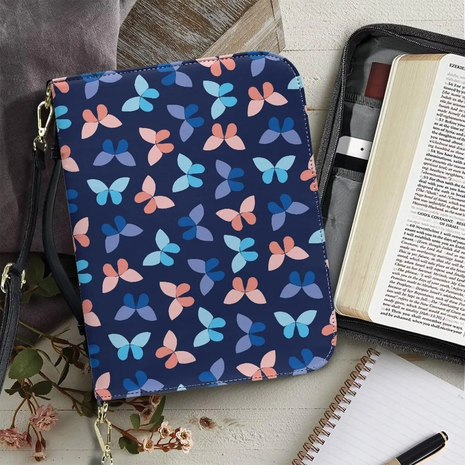 Cute Bible Cover Women Bible Shoulder Bag Bible Tote Handbag Bible Case for Bible Study,Outdoor,Daily