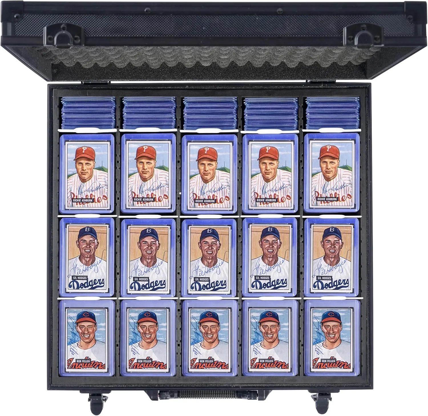 D DACCKIT Toploader Storage Box with Card Dividers for 1200 3" x 4" 35pt Rigid Card Holders for Trading Cards & Sports Cards Compatible with Top Loaders & Magnetic Card Holders - Model A-1200