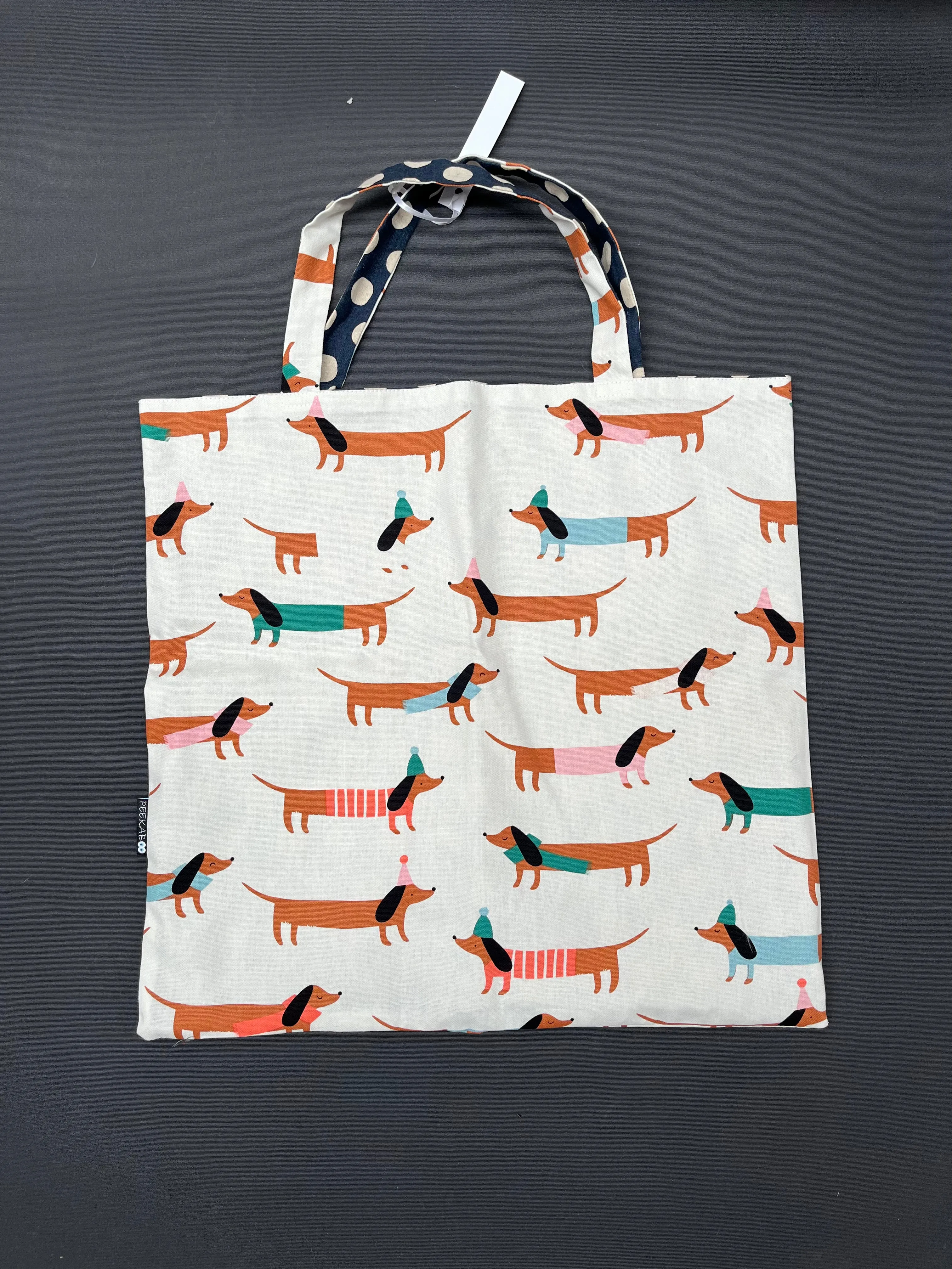 Dachshund reversible bag