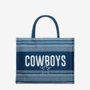 Dallas Cowboys Stitch Pattern Canvas Tote Bag
