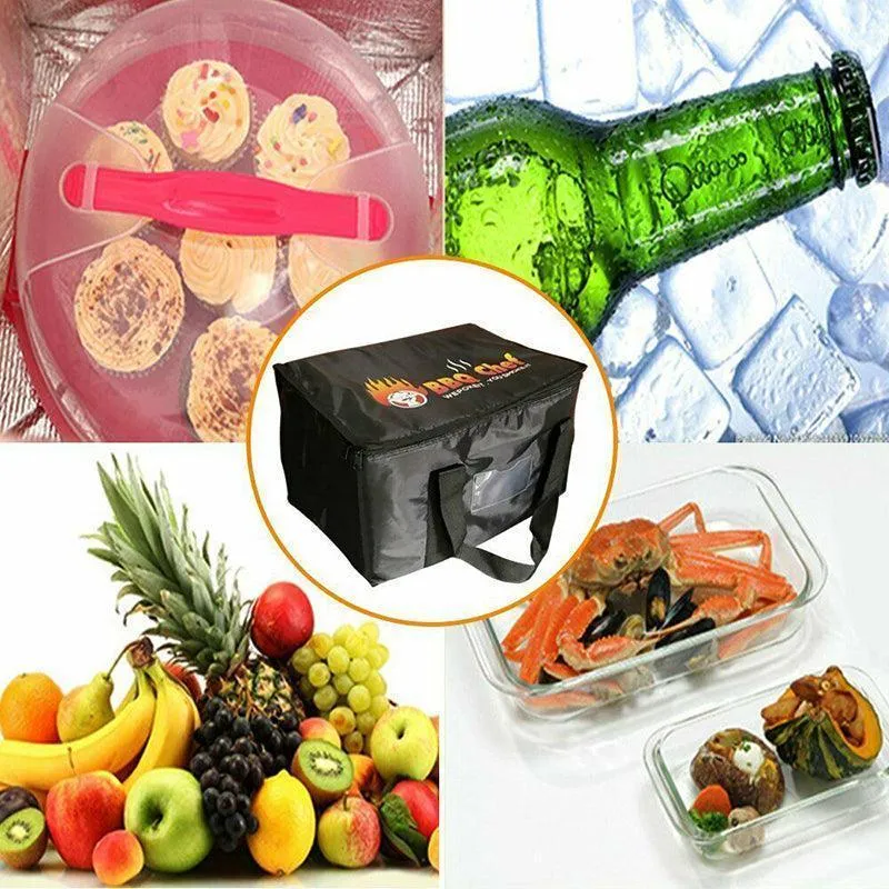 Delivery Thermal Bag 1PC 16/28/50L Black Insulated Food