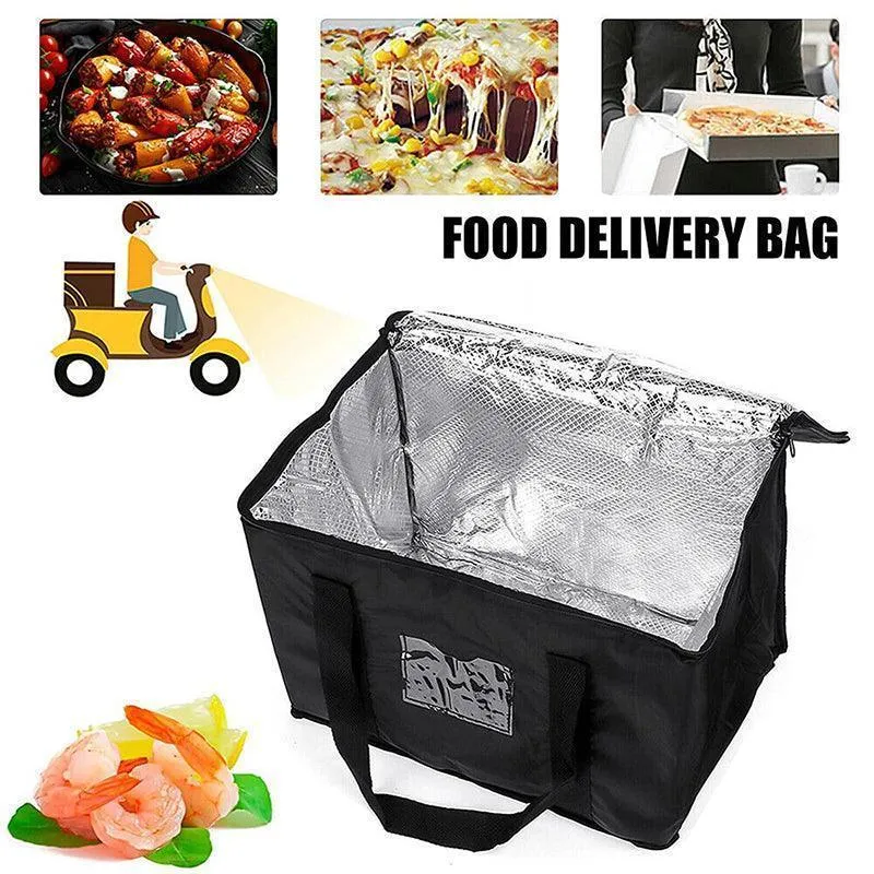Delivery Thermal Bag 1PC 16/28/50L Black Insulated Food