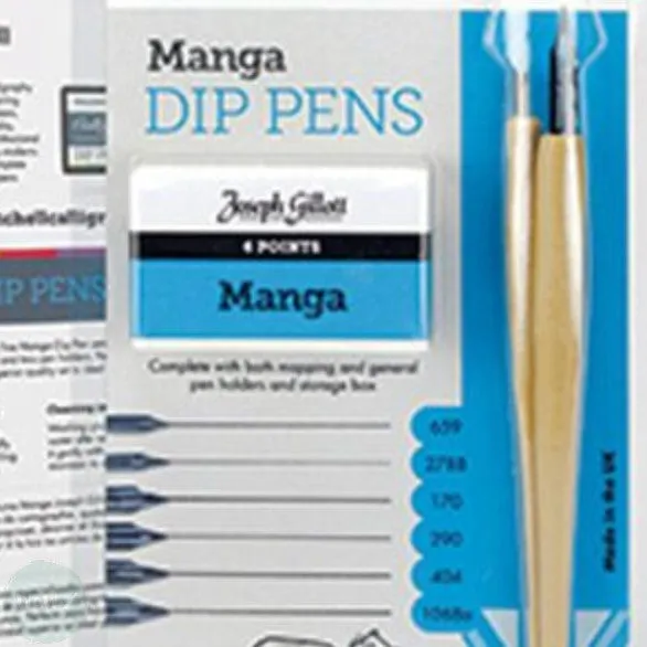 Dip Pen Set- Joseph Gillott MANGA assorted