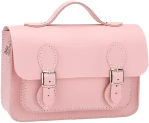 DIY Purse Bag Satchel Making Kit Cambridge Sewing Pattern Wallet PU Leather Material Craft Tool Set Handmade Handbag Shoulder Bag pdf Sew Knit Stitch Woman Girl Birthday Holiday Day Gift (3.Pink)