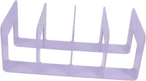 DOITOOL Book Storage Rack Bookends Desk Bookshelves Handbag Display Stand Architectural Plan Storage Organizer Book Ends for Shelf Magazine Organizer Folder Holder Purple