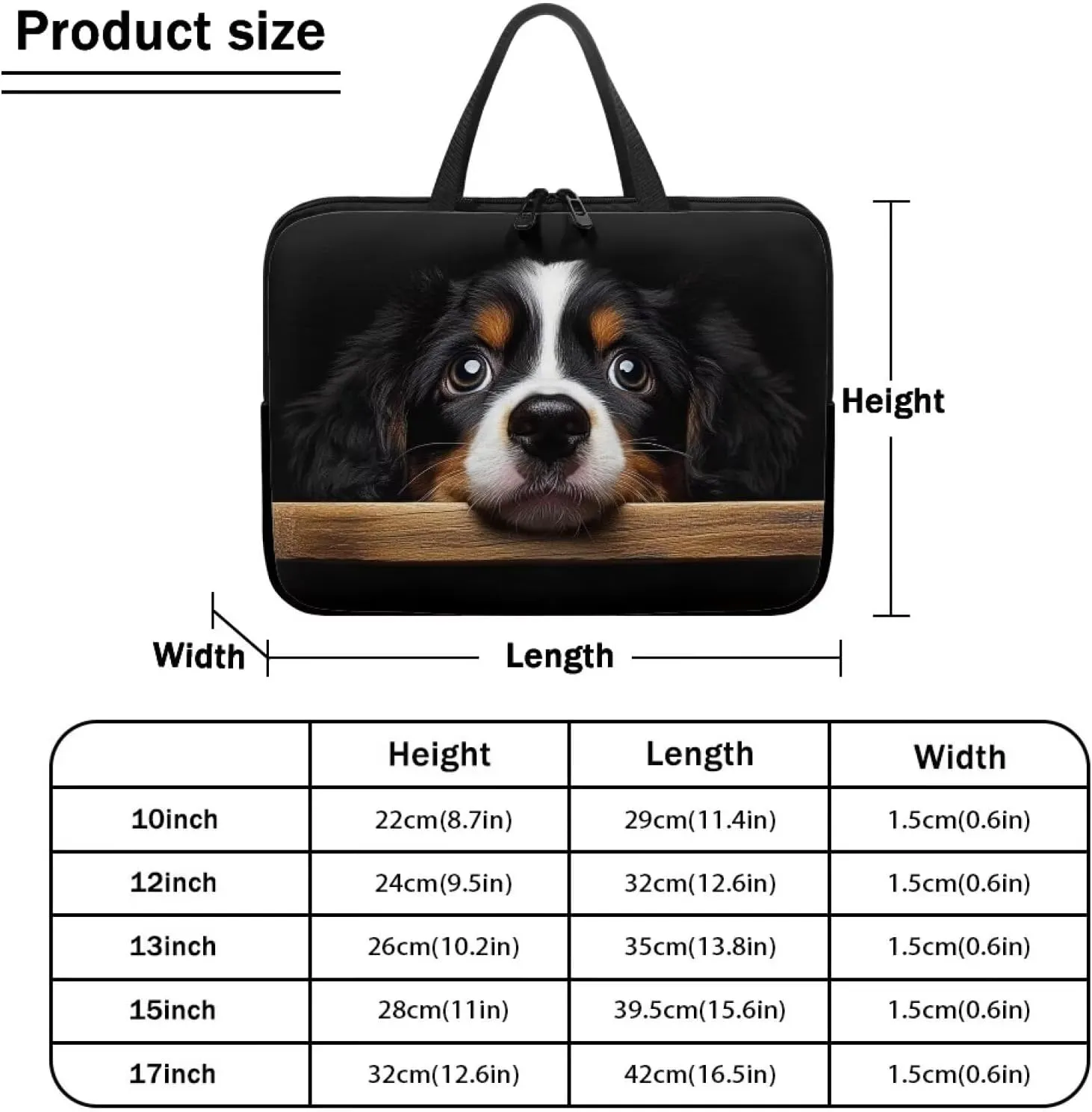Dolyues Laptop Carrying Case for Adult Travel Workout Water-Resistant Laptop Bag Five Size Suit for Most Laptop