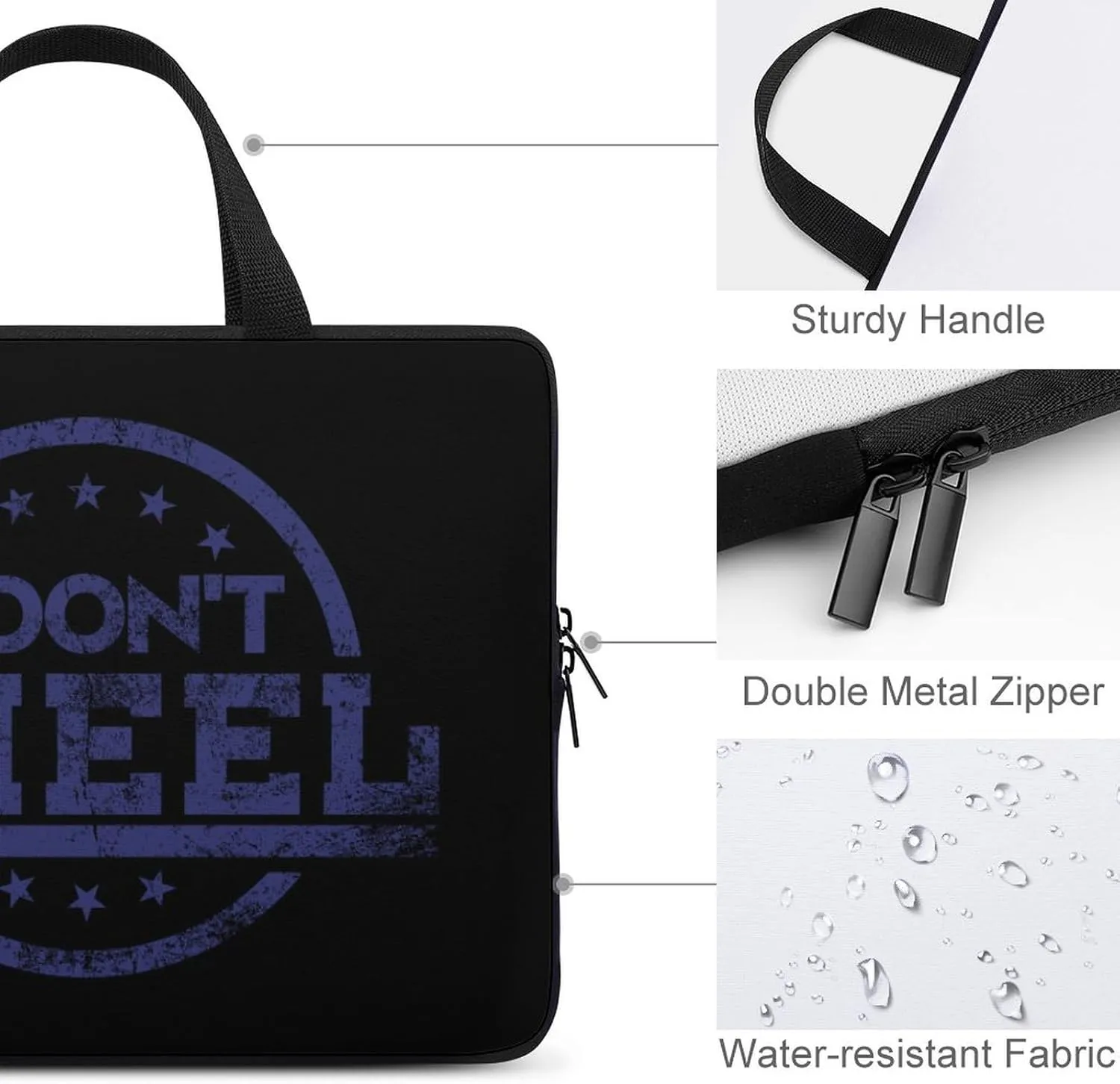 Don't Kneel Laptop Sleeve Bag Computer Carrying Case Laptops Protective Cover for Travel Business