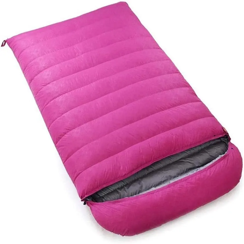 Double Sleeping Bag, Waterproof Lightweight 2 Person Adults Sleeping Bag for Camping, Backpacking, Hiking, with Carrying Bag
