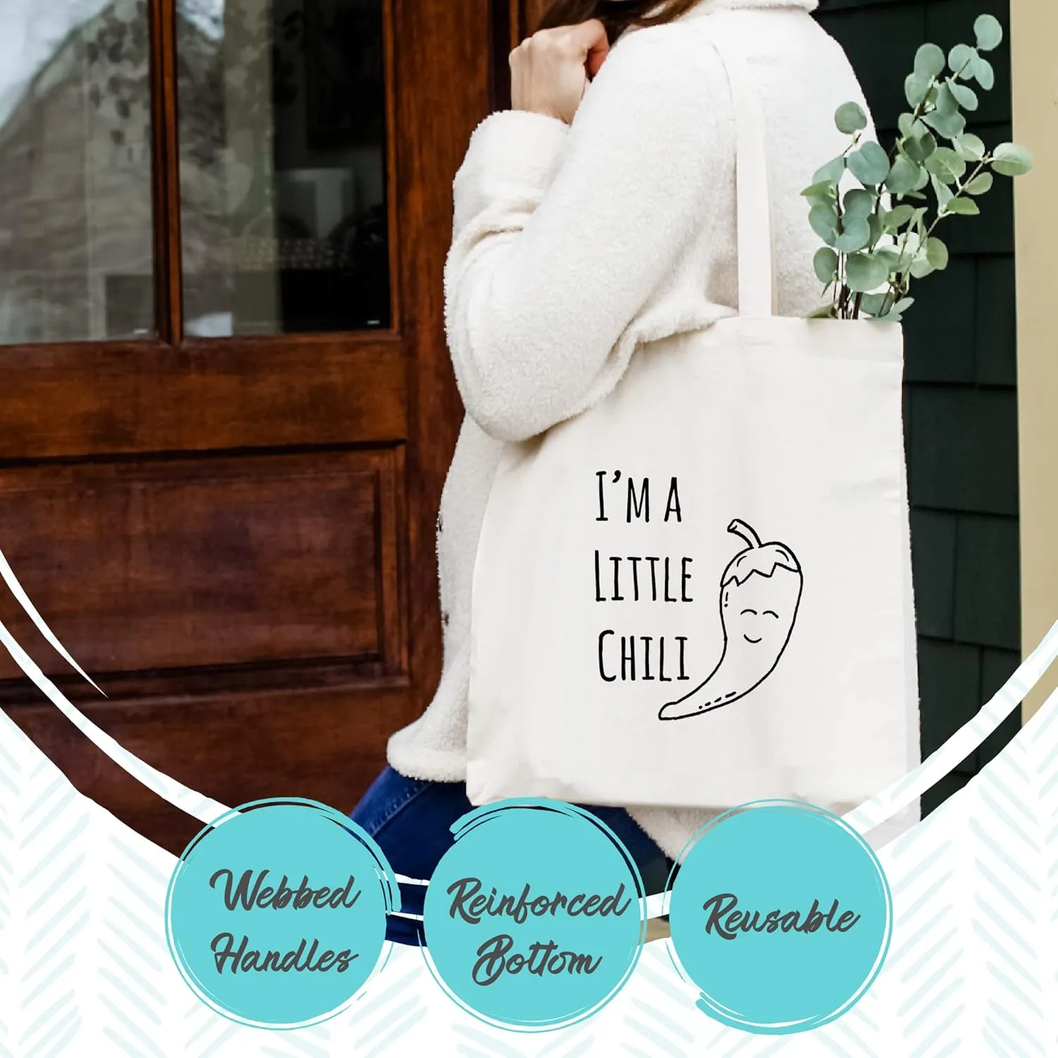 Downtown Atlanta, 100% Cotton Canvas, Natural Tote Bag, Full-Color Tote, Original Design