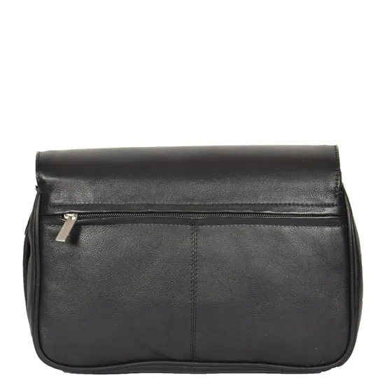 DR313 Women’s Leather Shoulder Messenger Handbag Black
