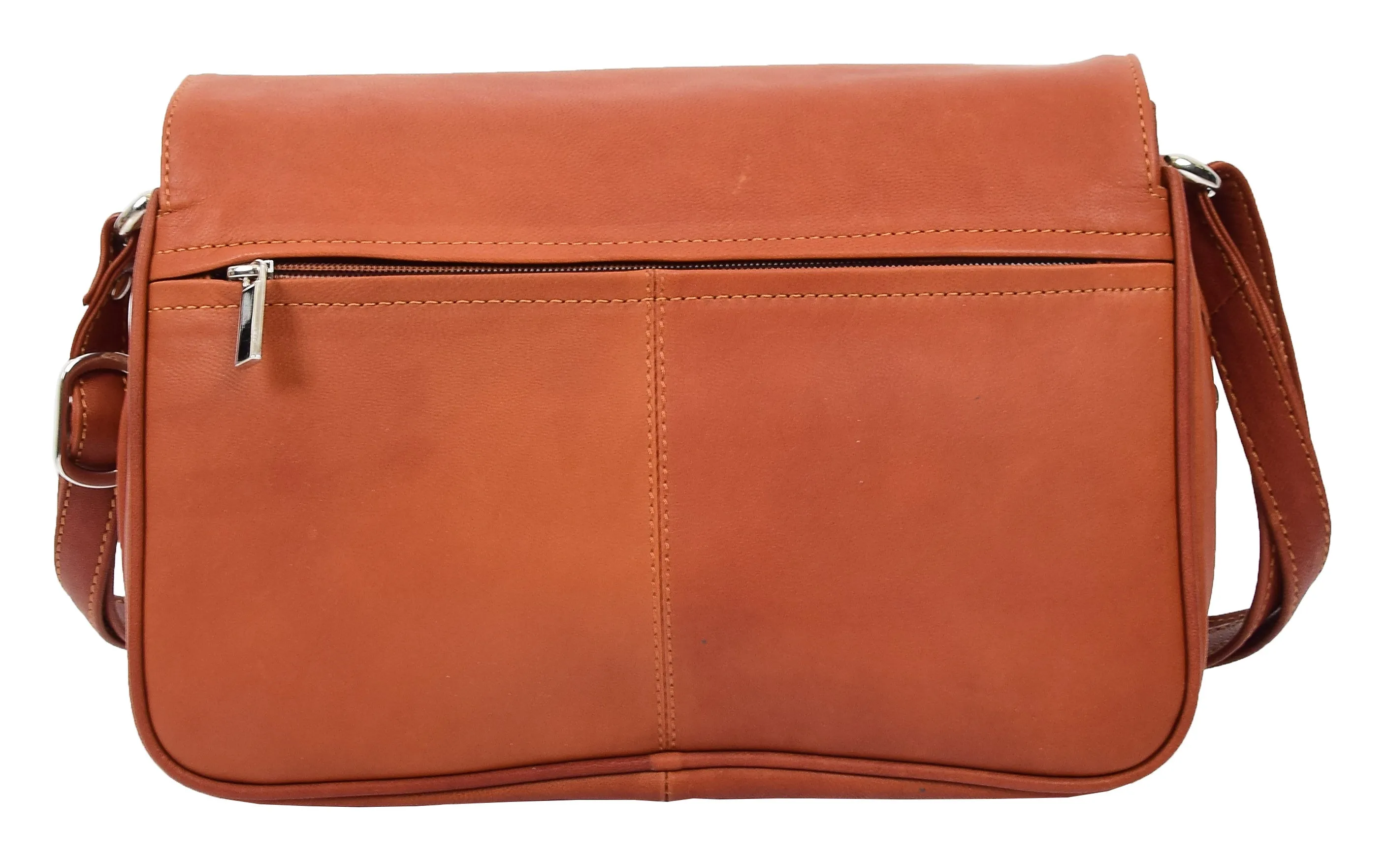 DR313 Women’s Leather Shoulder Messenger Handbag Cognac