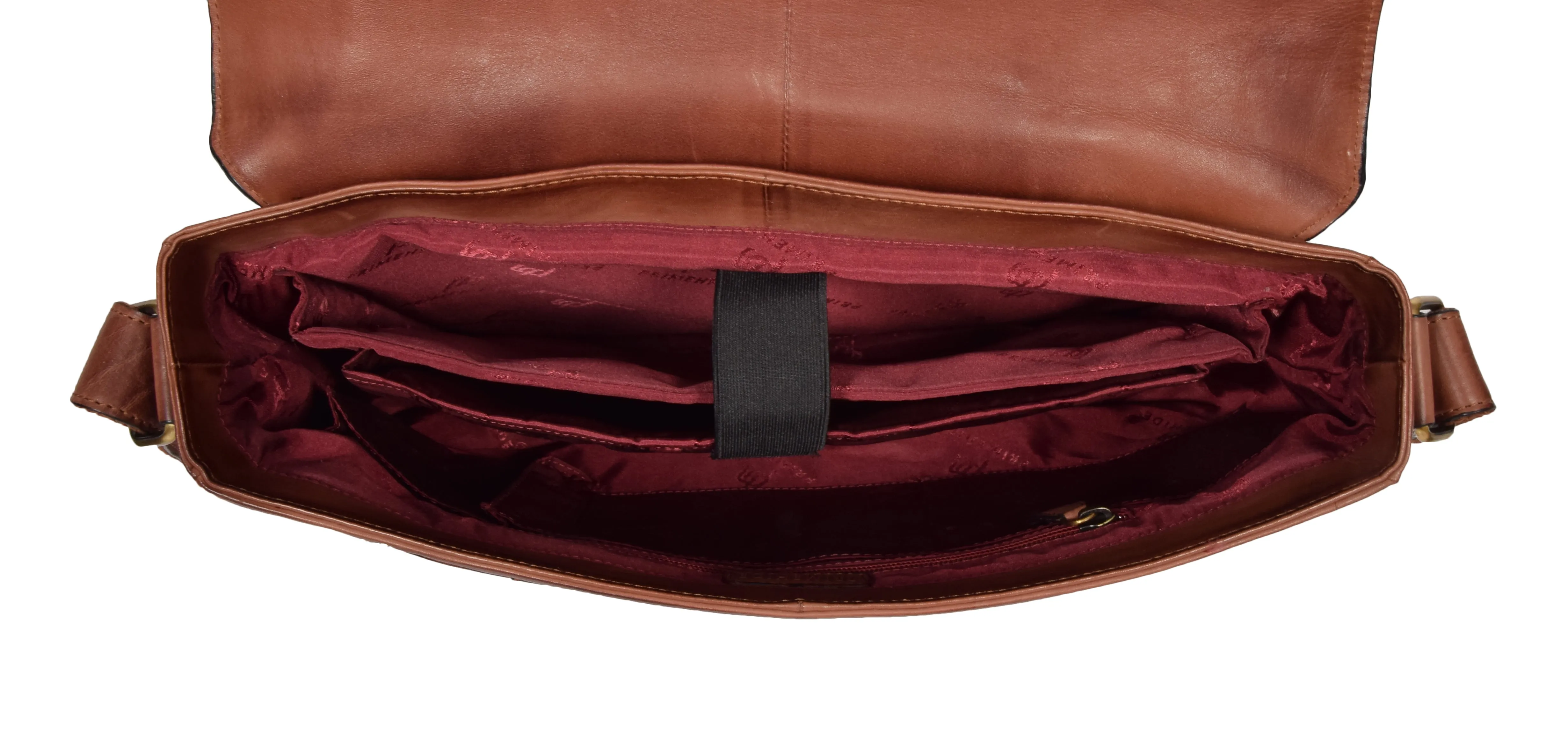 DR326 Men's Vintage Leather Cross Body Bag Tan