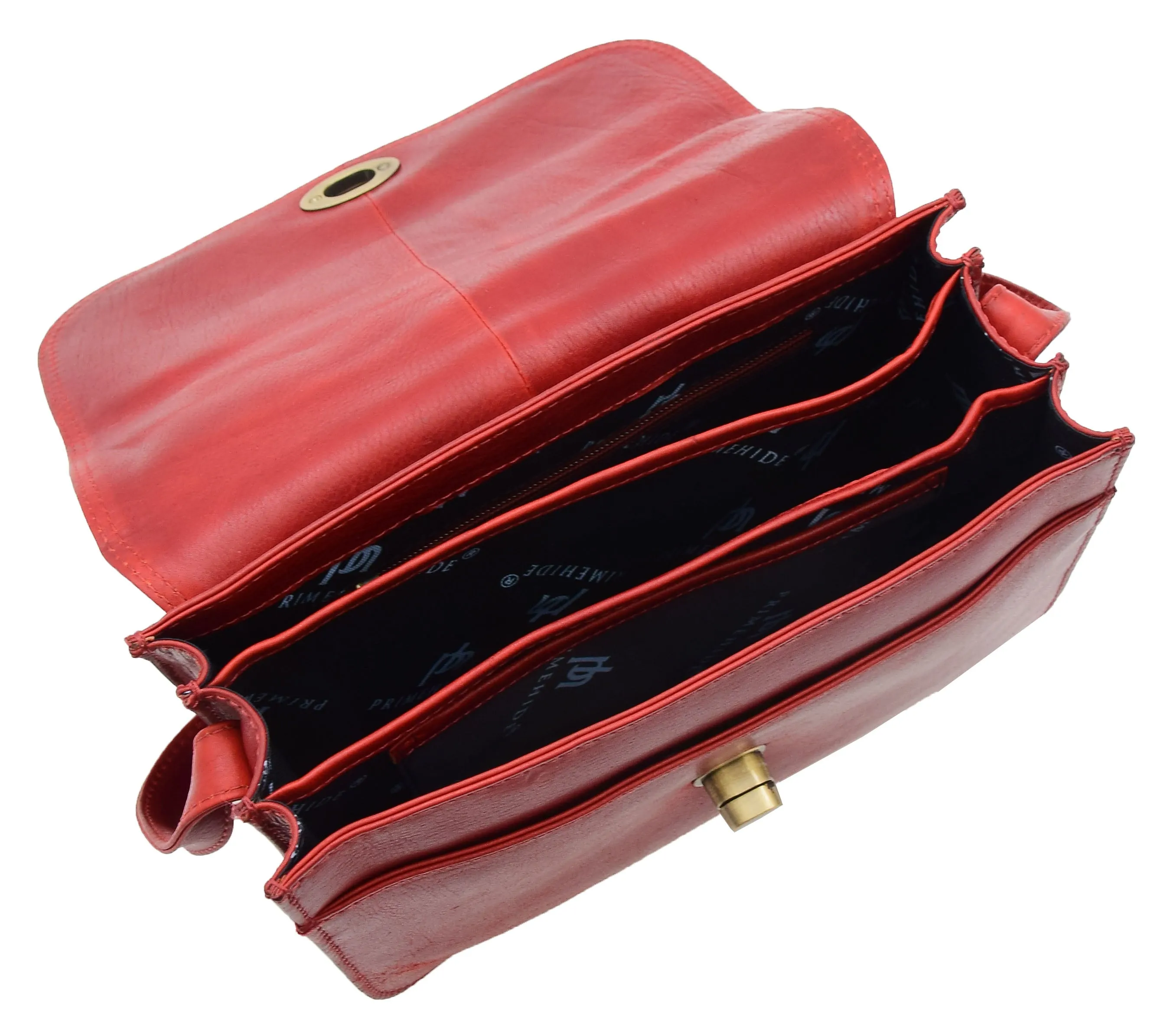 DR356 Women's Crossbody Bag Real Leather Messenger Bordo