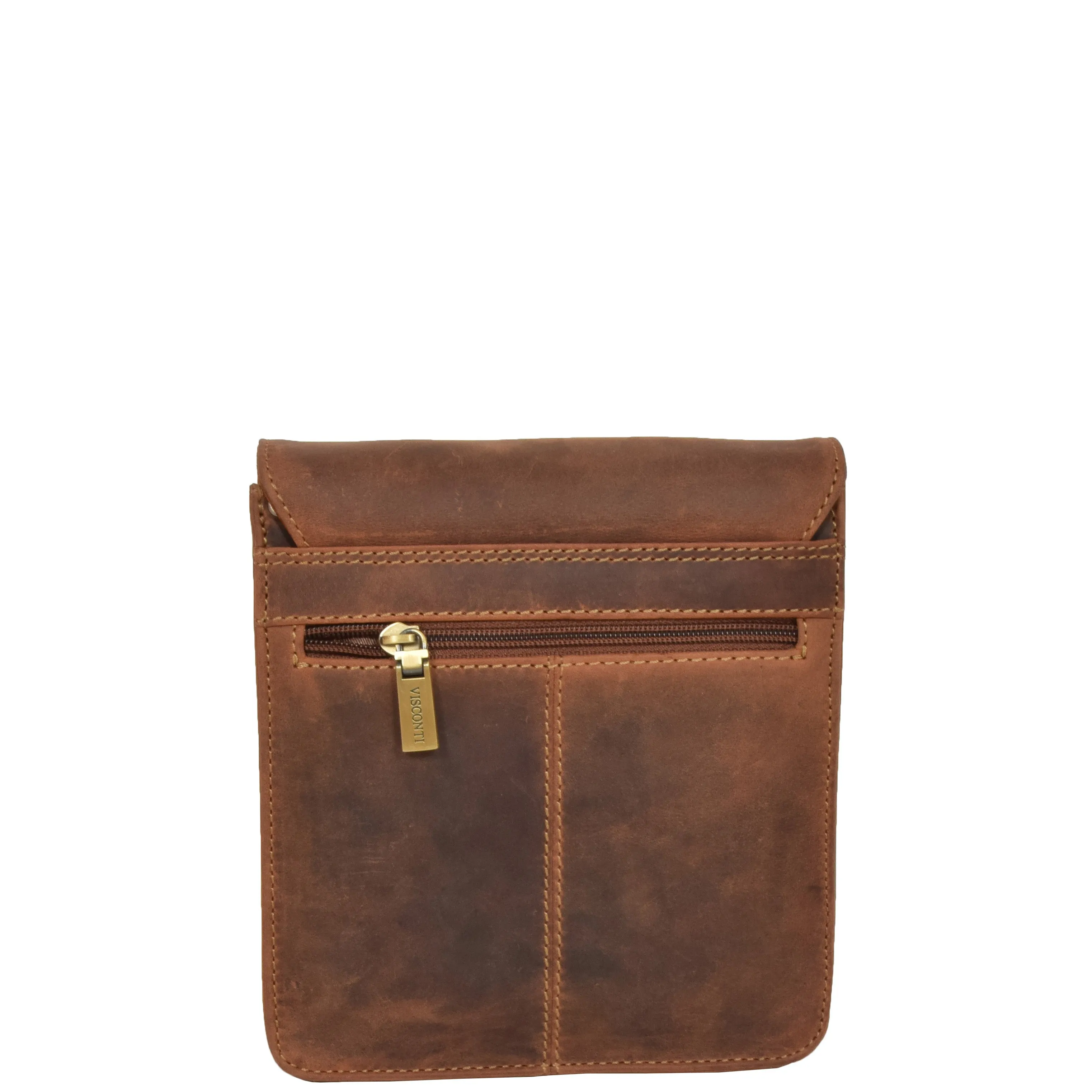 DR392 Small Cross Body Leather Pouch Travelling Bag Tan