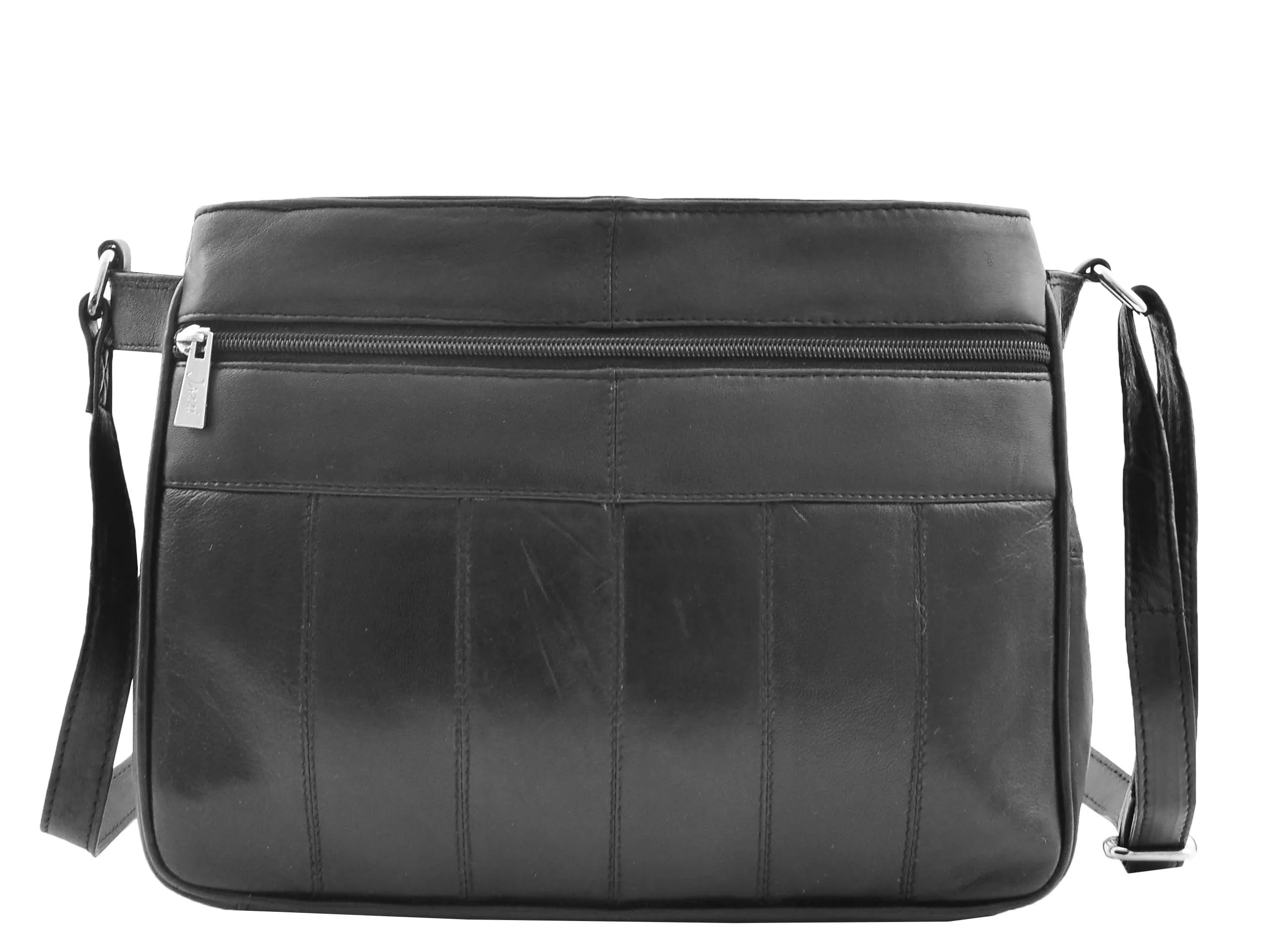 DR467 Women's Leather Cross Body Messenger Bag Black