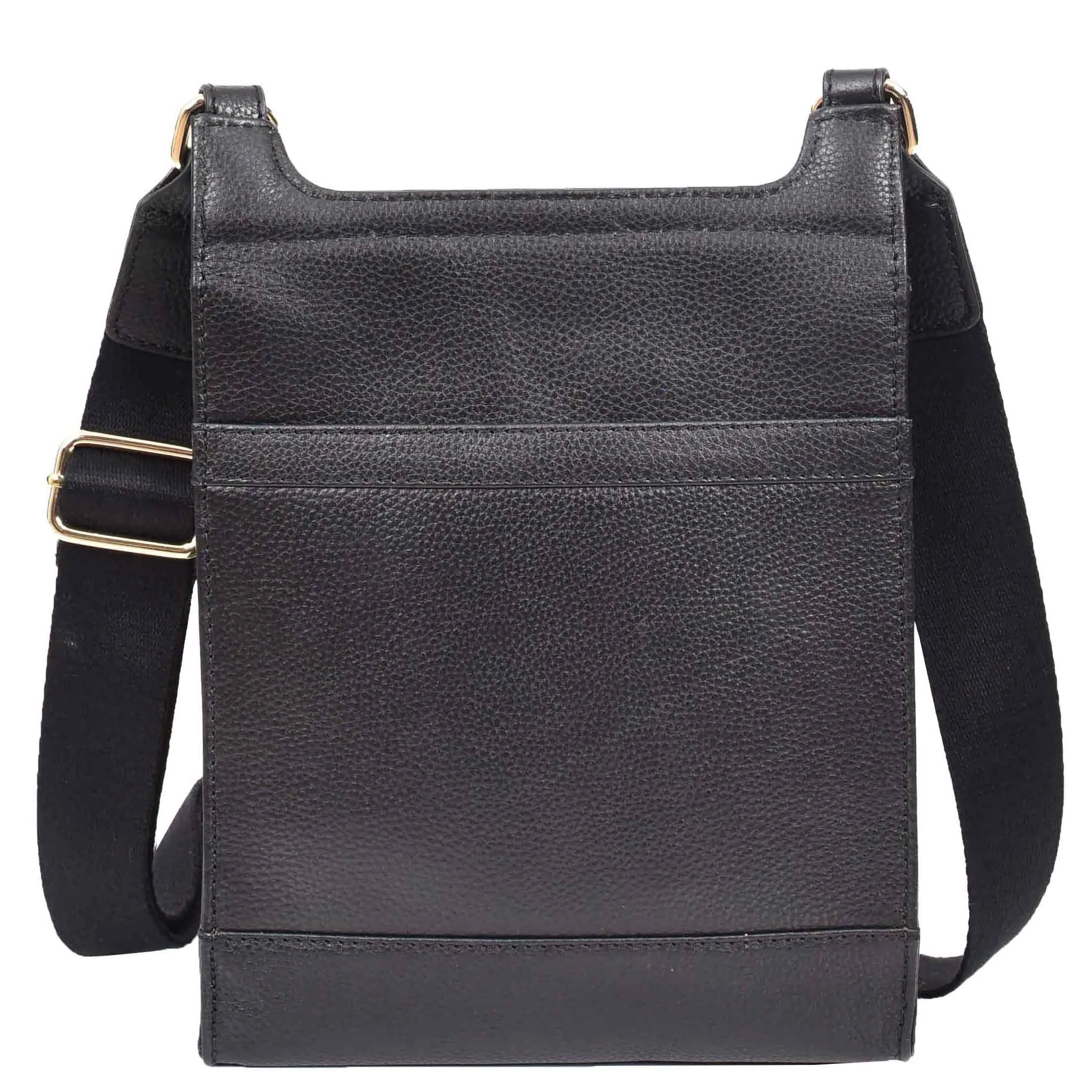 DR685 Ladies Real Leather Travel Messenger Bag Black