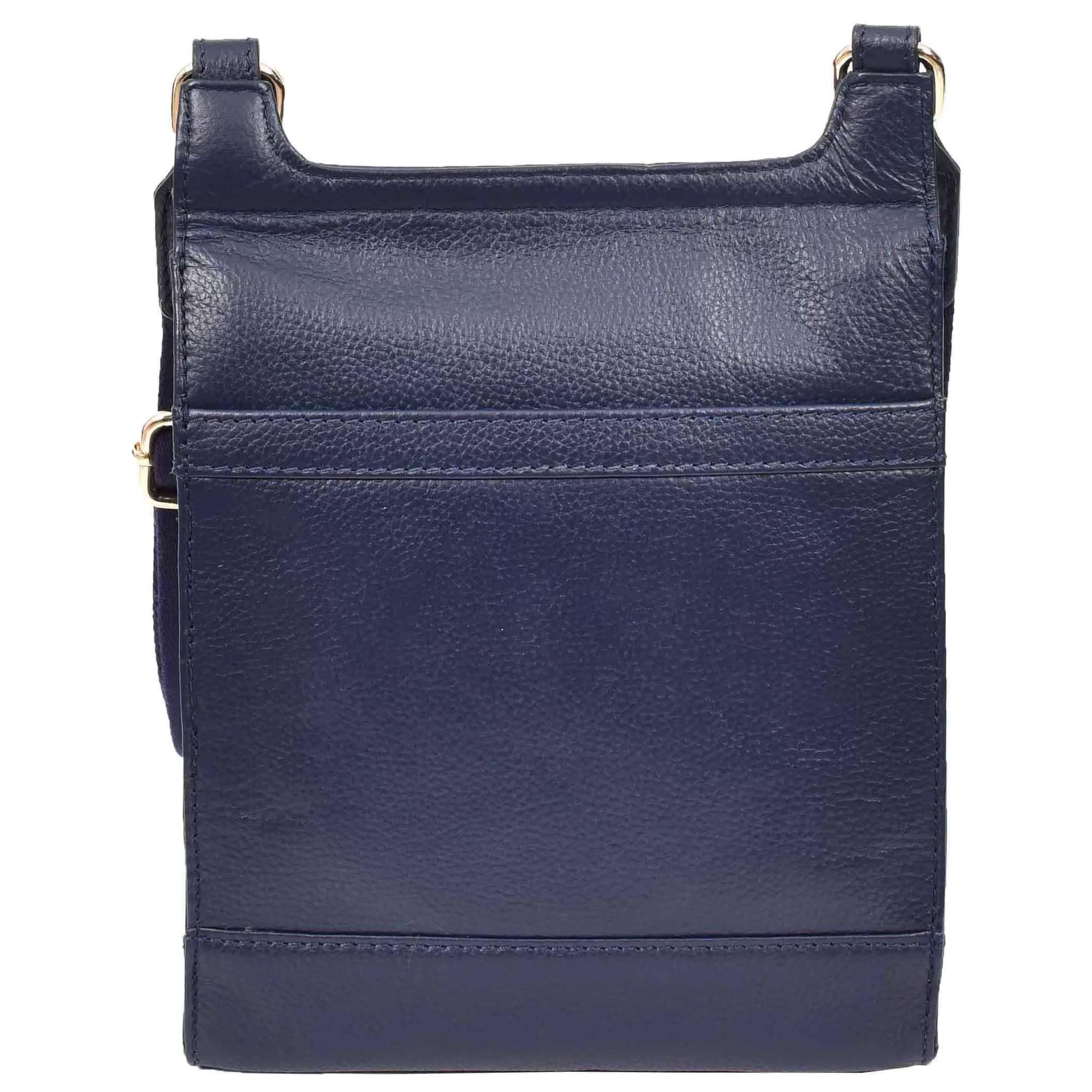 DR685 Ladies Real Leather Travel Messenger Bag Navy
