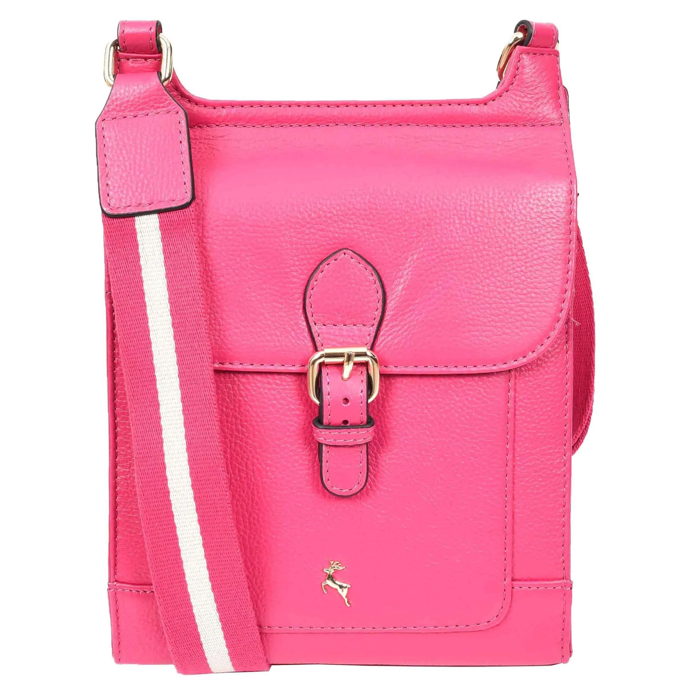 DR685 Ladies Real Leather Travel Messenger Bag Pink