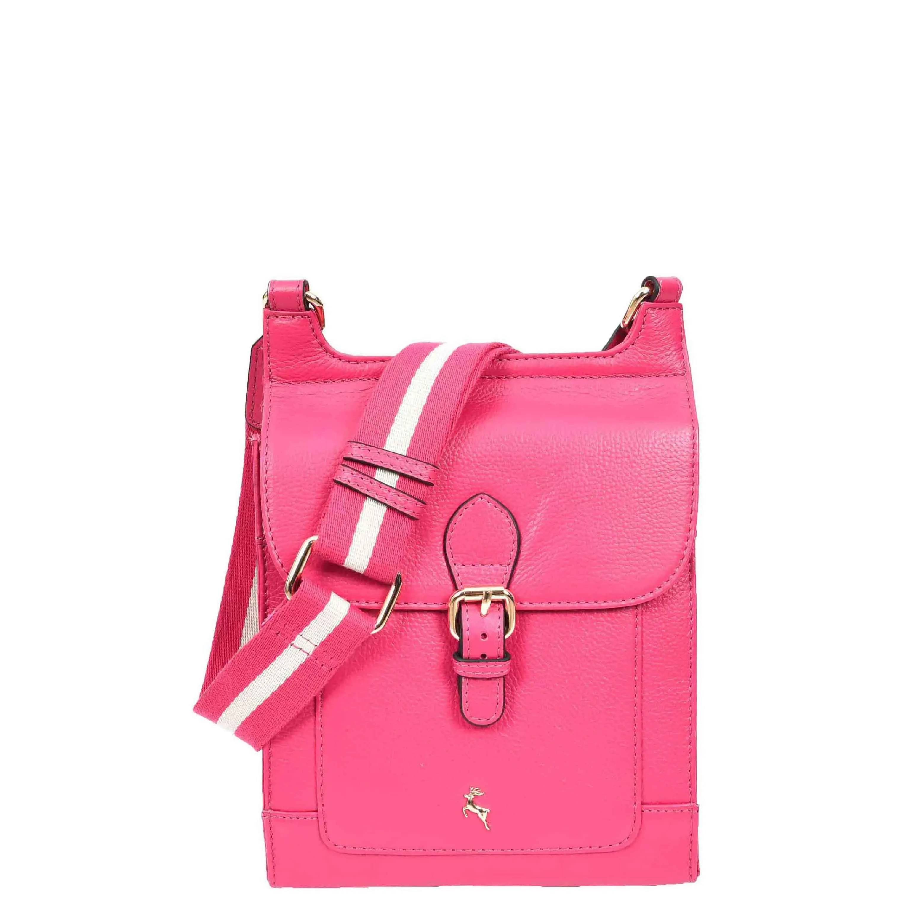 DR685 Ladies Real Leather Travel Messenger Bag Pink