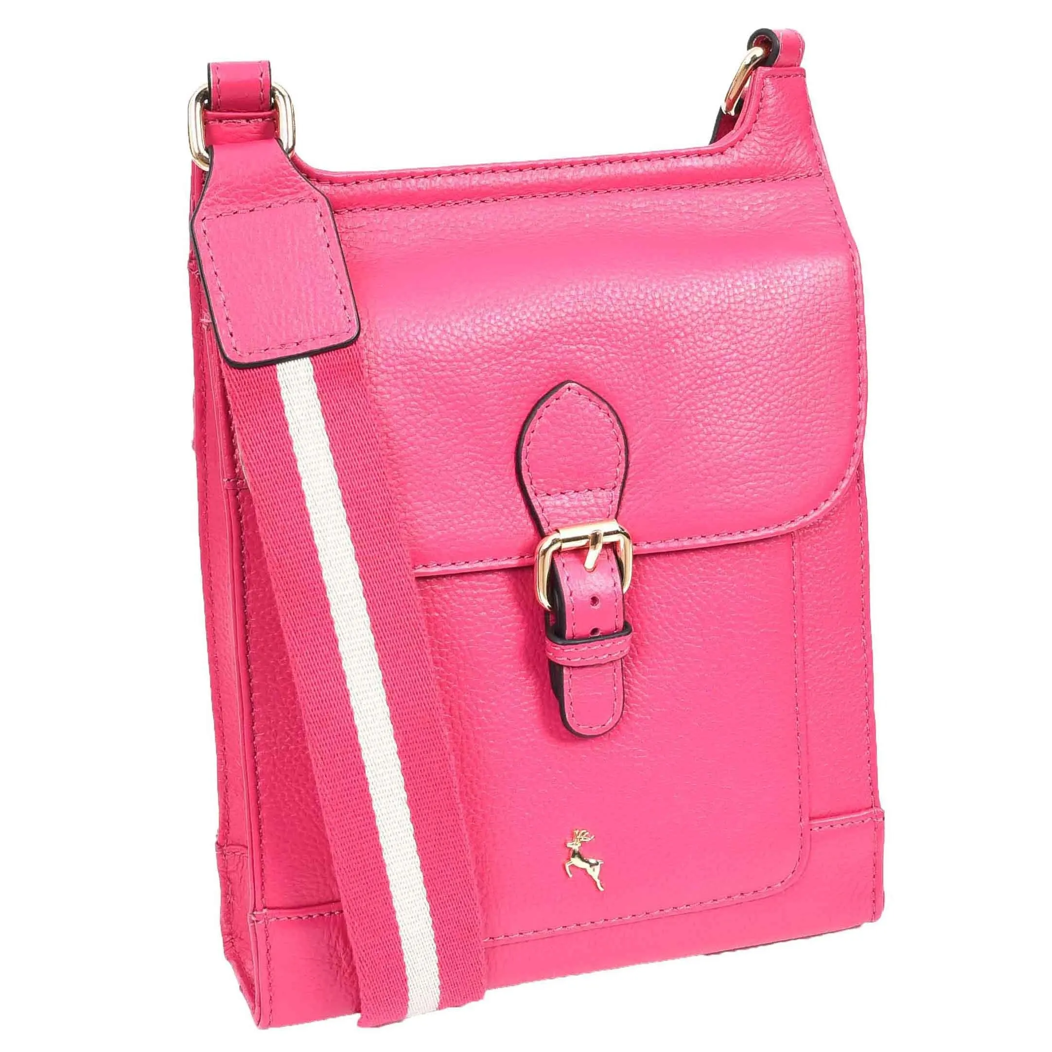 DR685 Ladies Real Leather Travel Messenger Bag Pink