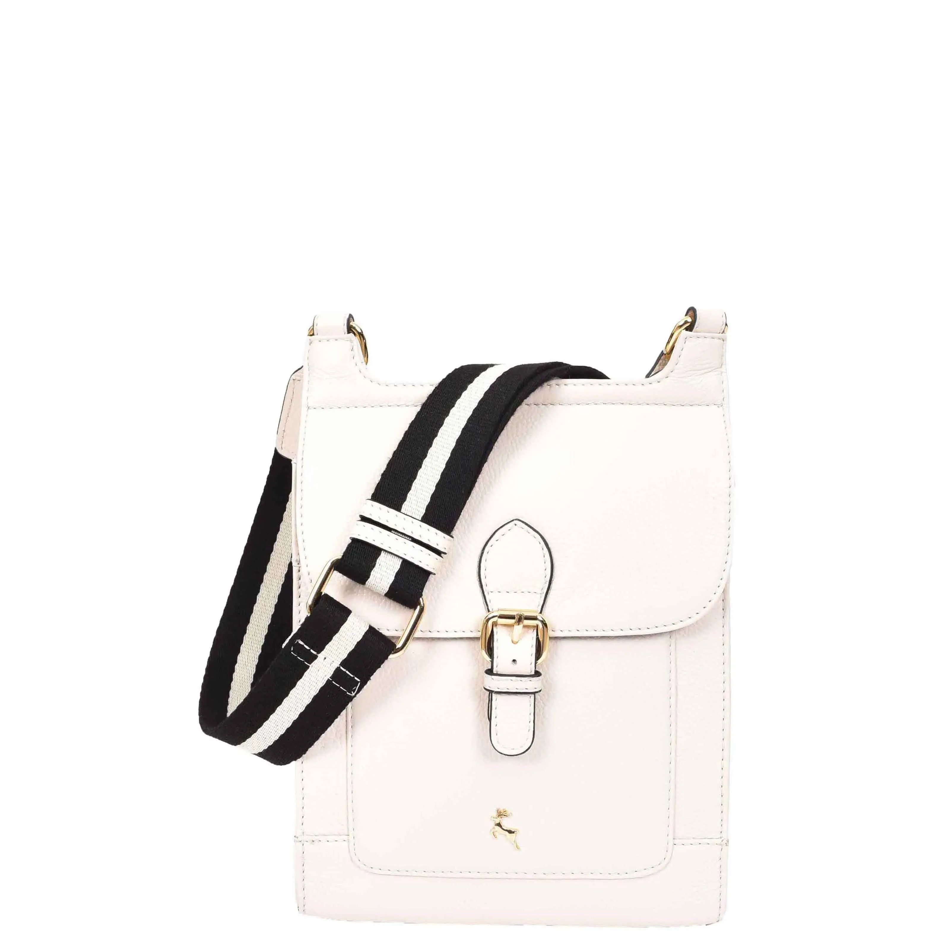 DR685 Ladies Real Leather Travel Messenger Bag White