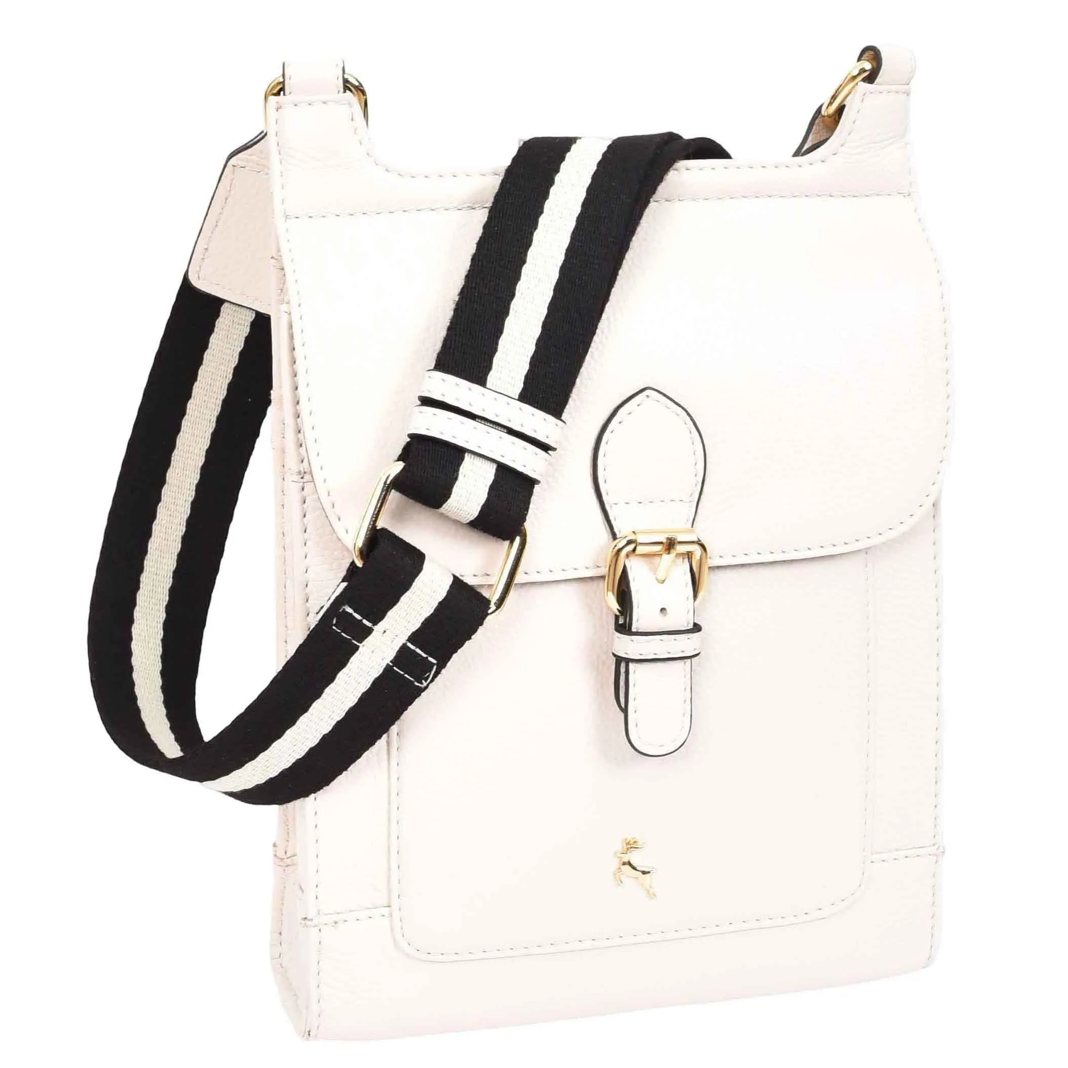 DR685 Ladies Real Leather Travel Messenger Bag White