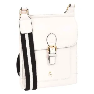 DR685 Ladies Real Leather Travel Messenger Bag White