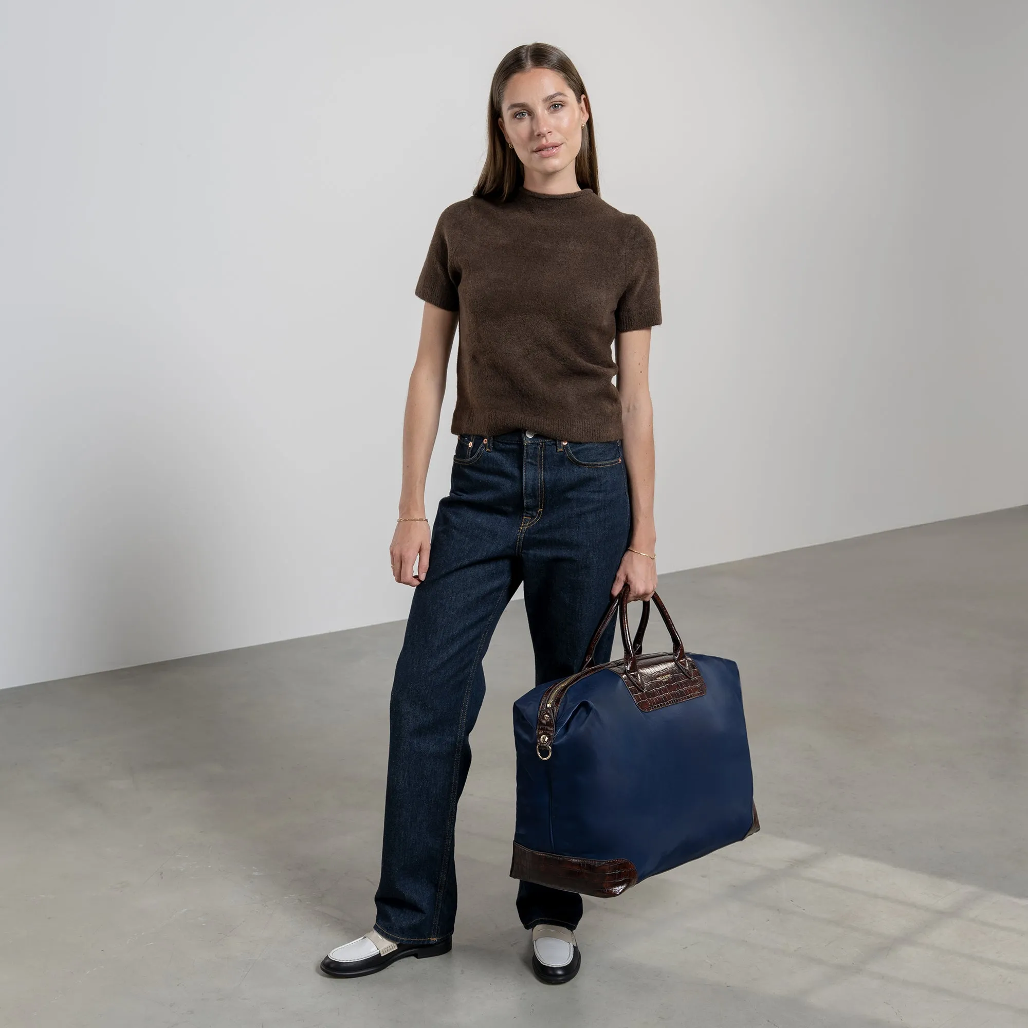 Du Louvre Clarice blue weekend bag medium