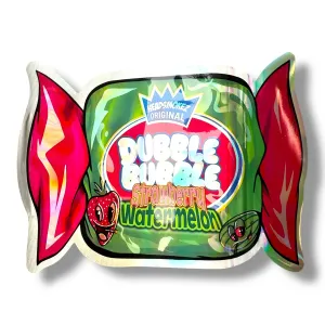 Dubble Bubble Strawberry Watermelon Mylar Bag 1 Gram