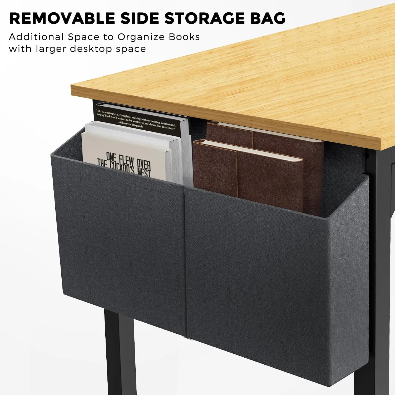 DUMOS 32 Inch Small Computer Office Desk Modern Simple Style Writing Study Work Table for Home Bedroom - Original Wood
