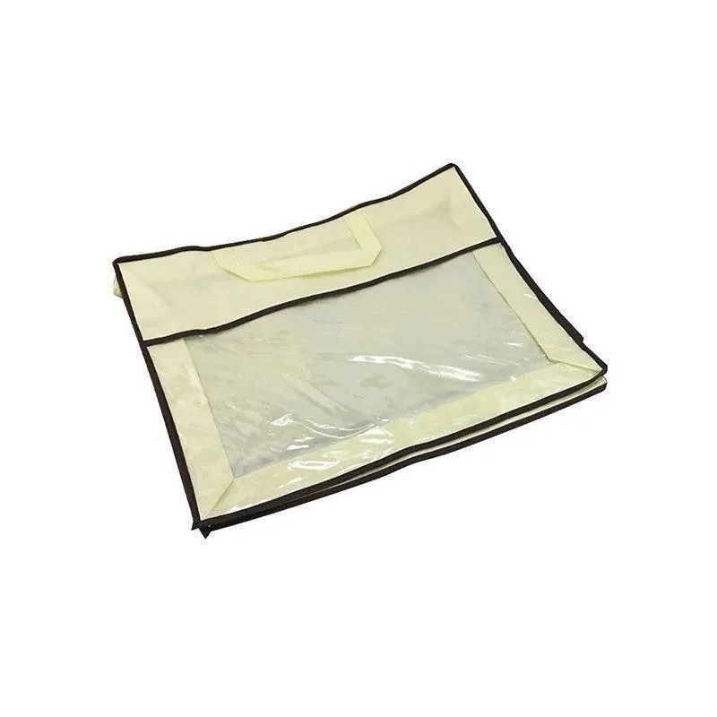 Dustproof Storage Bags 5PCS Beige PVC Non-Woven Fabric
