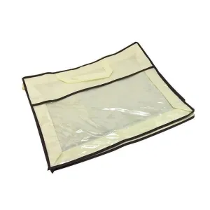 Dustproof Storage Bags 5PCS Beige PVC Non-Woven Fabric