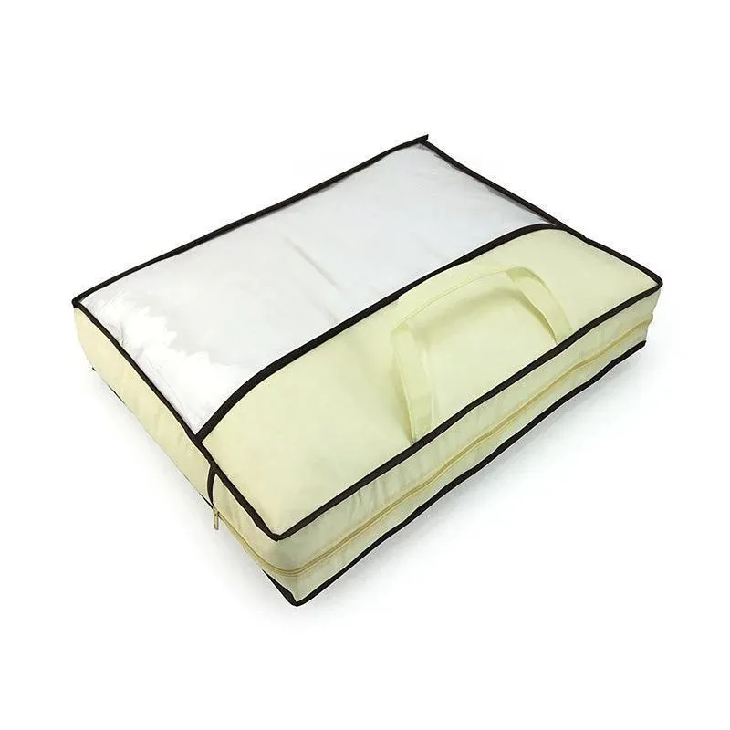 Dustproof Storage Bags 5PCS Beige PVC Non-Woven Fabric