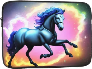Dynamic Particle Horse Prints Shockproof Portable Laptop Sleeve Bag 13 inch - Protective Case for Men and Women's Business Travel, Office Daily Use