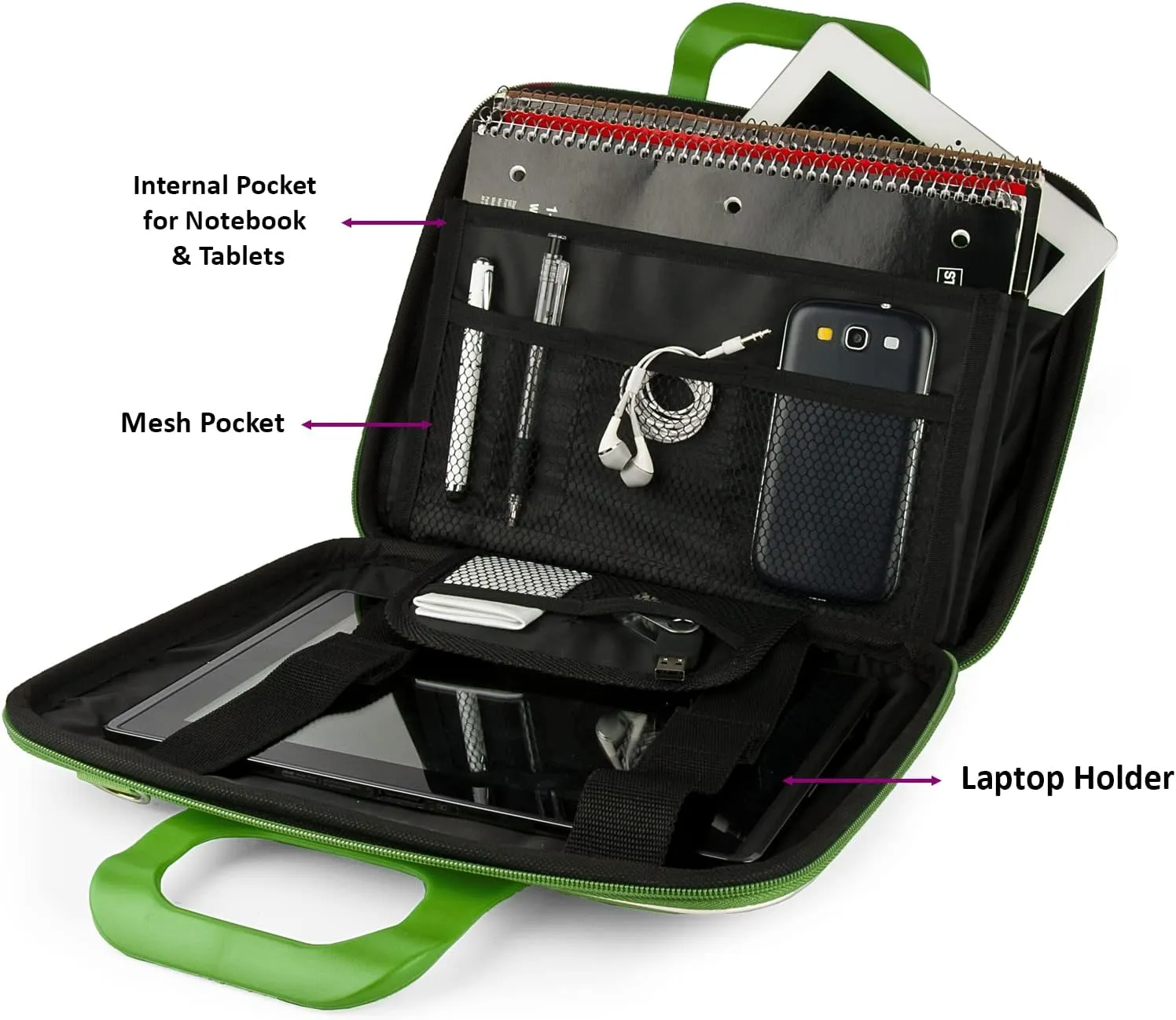 eBigValue Universal Shoulder Messenger Tablet Bag for 14 inch Wacom One Drawing Tablet, HUION KAMVAS Pro, HUION Kamvas 12