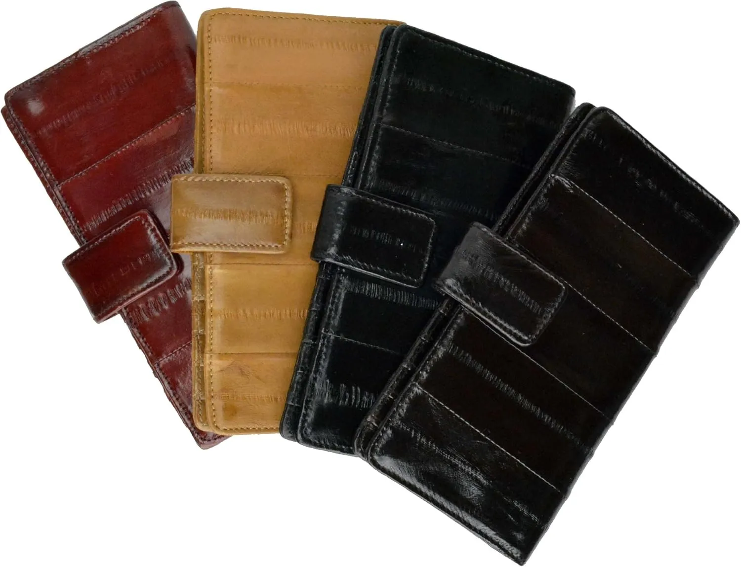 Eel Skin Credit Card Wallet New Sleek Design