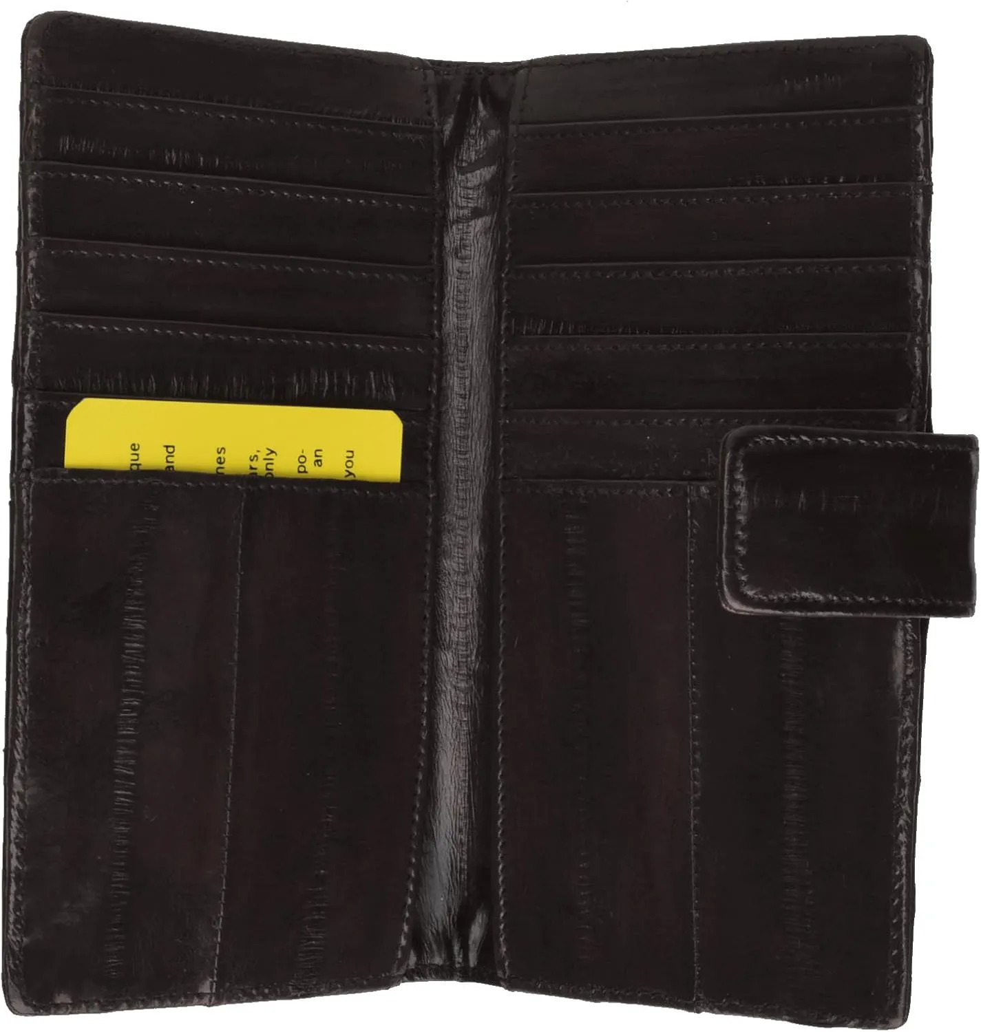 Eel Skin Credit Card Wallet New Sleek Design