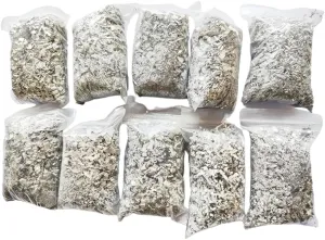 egreen Emergency Fire Starter Magnesium 10 Bags Ferro Rod Striker Weatherproof Matches Jute Rope for Camping Hiking Bushcrat Ourdoor Survival