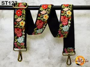 Embroidered Camera Strap Crossbody Strap for Purses Adjustable Handbag Boho Bag Strap Embroidery Replacement Strap Guitar Strap Gift for her