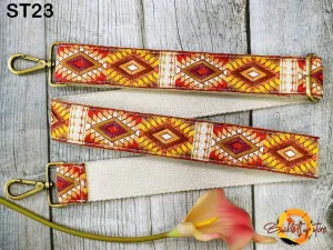 Embroidered Purse Strap Crossbody Strap for Purses Boho Bags Strap Embroidery Replacement Strap Boho Guitar Strap Handbag Strap gift for her