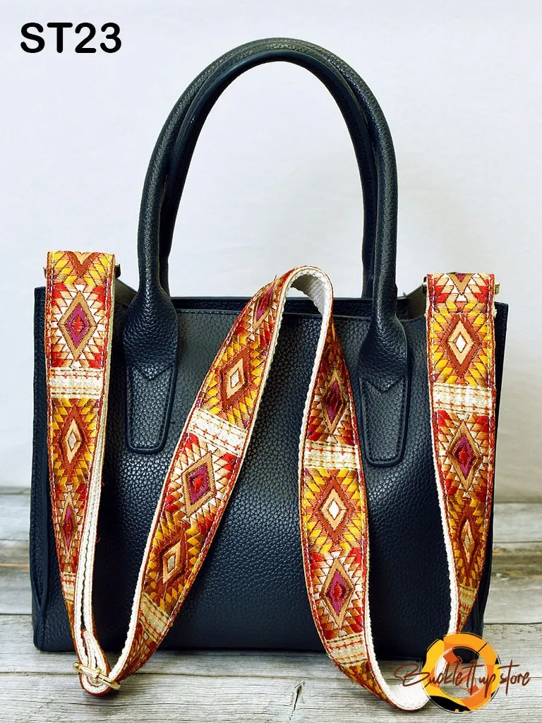 Embroidered Purse Strap Crossbody Strap for Purses Boho Bags Strap Embroidery Replacement Strap Boho Guitar Strap Handbag Strap gift for her
