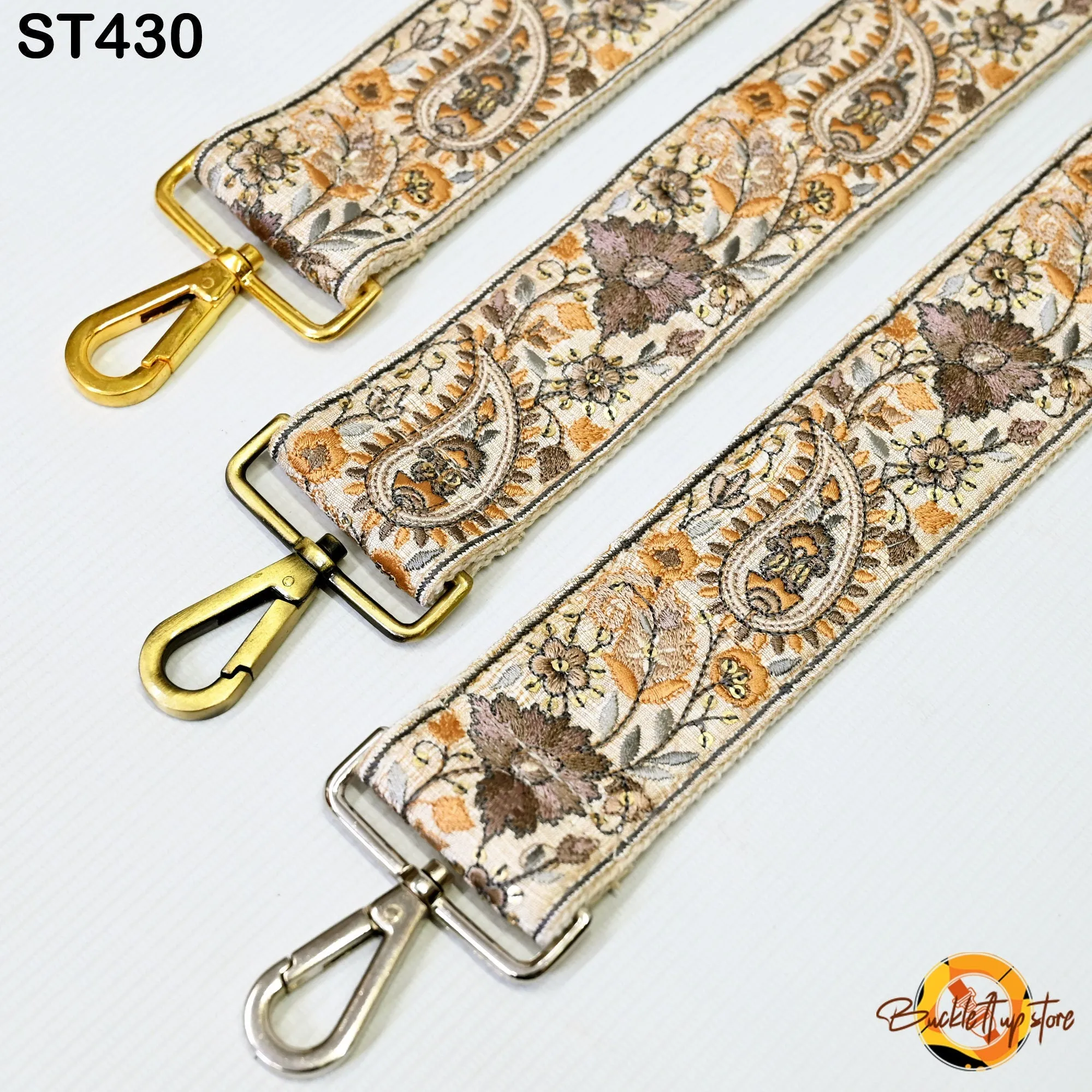 Embroidered Purse Strap Crossbody Strap for Purses Handbag Boho Bag Strap Floral Embroidery Replacement Strap Boho Guitar Strap Gift for her