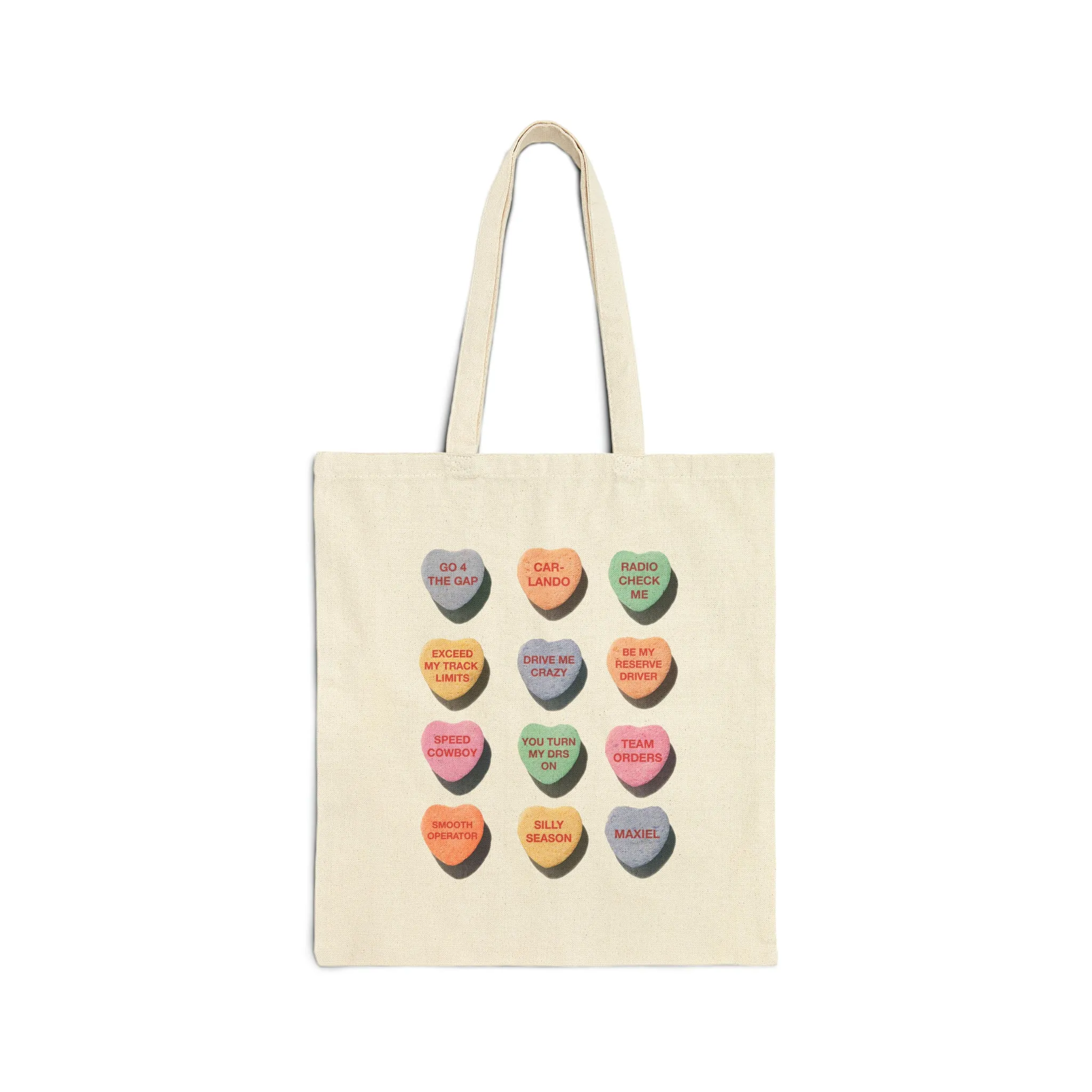 F1 Conversation Hearts Tote