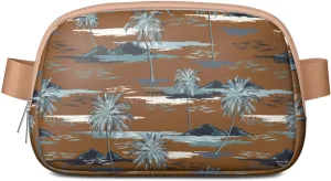 Fanny Pack for Women,Mini Waterproof Hawaiian theme Belt Bag,Fashionable Crossbody,Cute Everywhere Belt Bags Fanny Pack for Hiking,Travel.