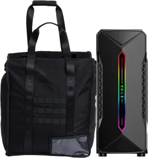 Faraday Bag for Computer Towers & XL Electronics, 3-Layer Extra Large Faraday Cage for Anti-Theft Anti-Tracking, Faraday Key Fob Protector, Waterproof & Fireproof Faraday Bag, RFID Signal Blocker Bag
