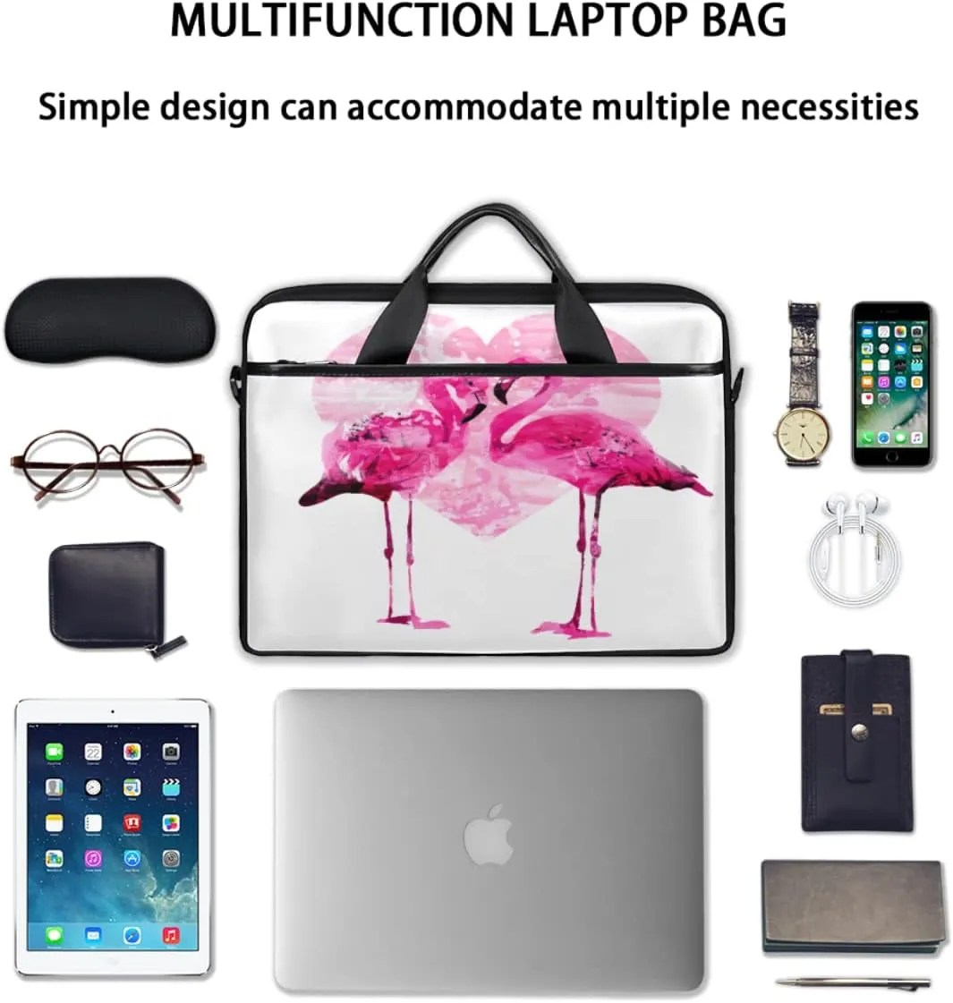 Farmhouse Rooster Farmland Laptop Shoulder Messenger Bag Waterproof Laptop Briefcase with Handle and Padded Strap Case Sleeve